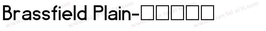 Brassfield Plain字体转换